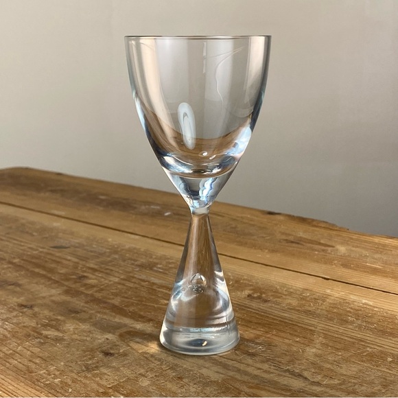 Holmegaard Princess White Wine Glass 5 1/2” Danish Design by Bent Severin - Picture 3 of 10